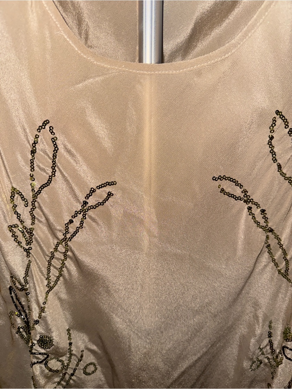 Aratta Silent Journey Cream Beaded Floral Camisole - Picture 2 of 10